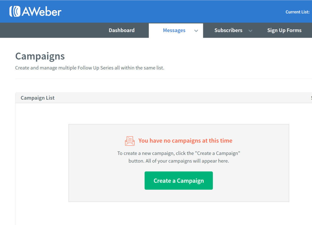 Creating Your First Aweber Email Marketing Campaign Tutorial