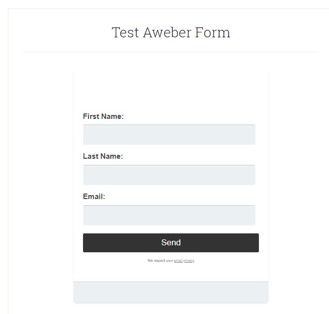 Saving Your Aweber Email Marketing Form Tutorial